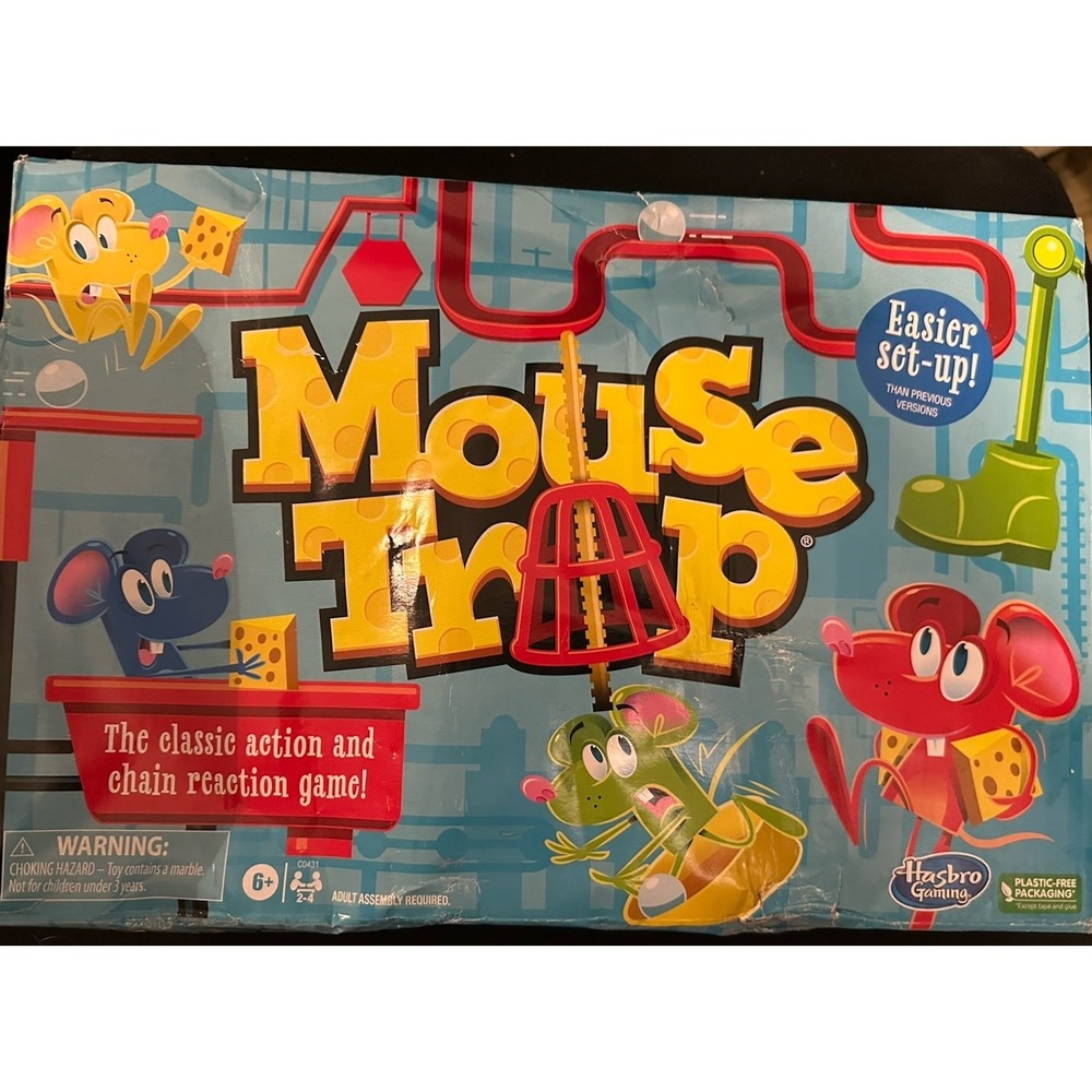 Classic Mouse Trap Board Game by Hasbro Gaming NEW!‎ 2021
